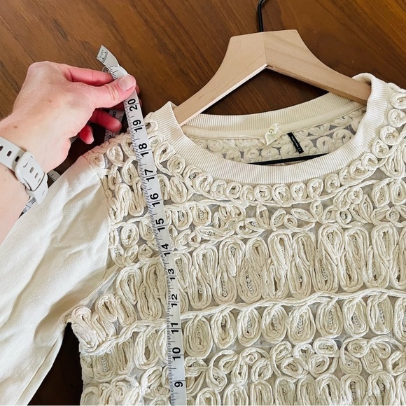 Anthropoliogie Cream Texture Pullover Top - Picture 7 of 13